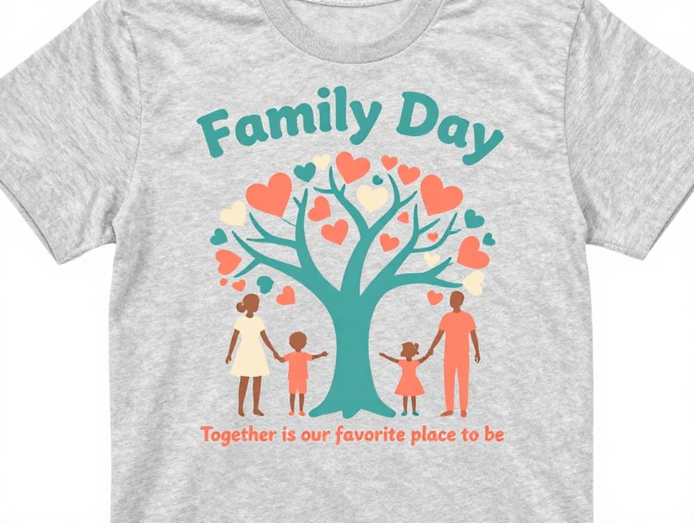tshirt design about family