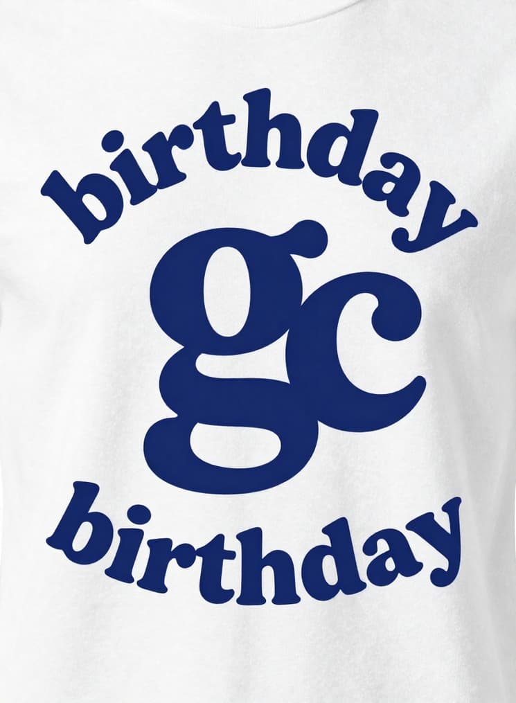 gc birthday t shirt design template