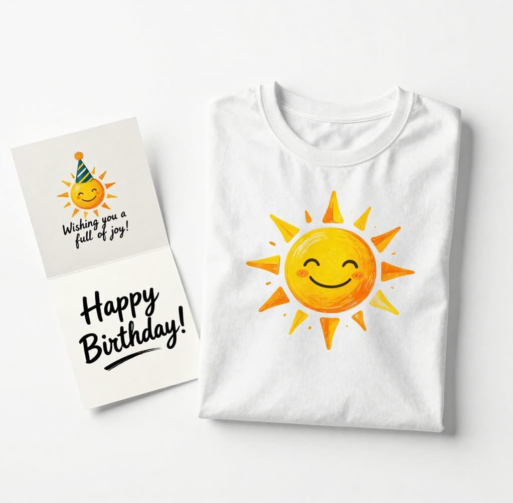 shirt design birthday card