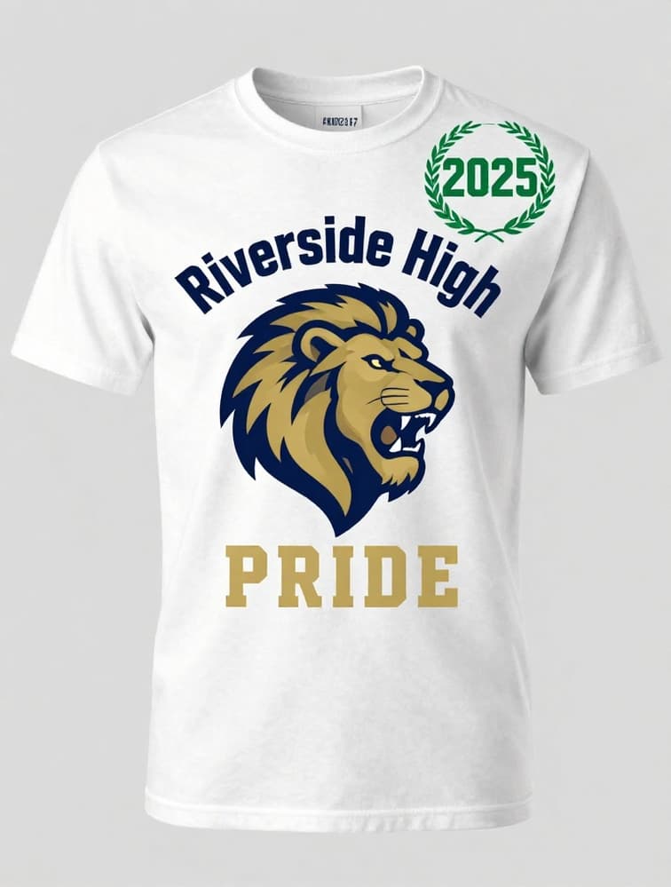 t shirt design high school